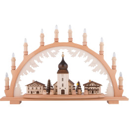 Schwibbogen Bergkirche Kurrendesänger - 66x43 cm