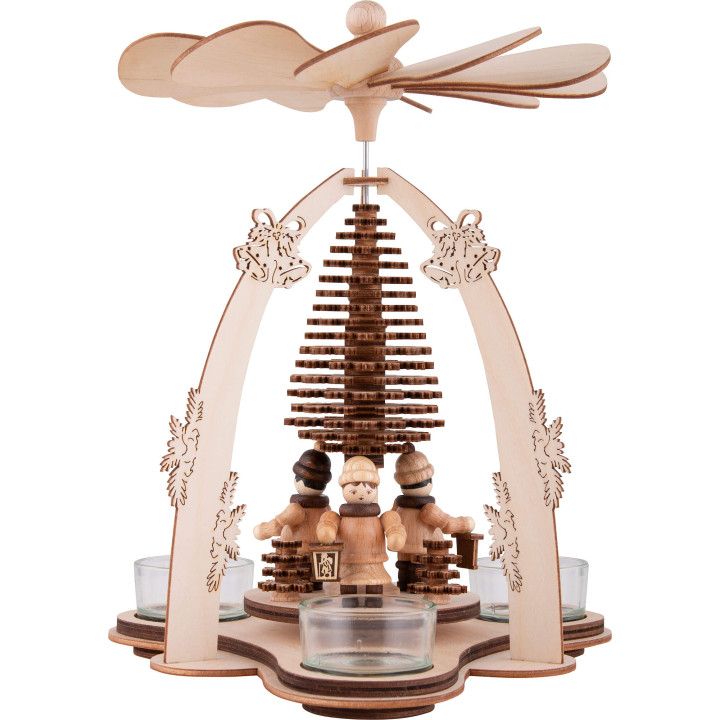 1-stöckige Pyramide Laternenkinder mit Schichtenbaum - 24 cm