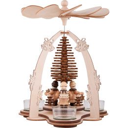 1-Tier Pyramid - Striezel Children with Layered Tree - 24 cm / 9.4 inch