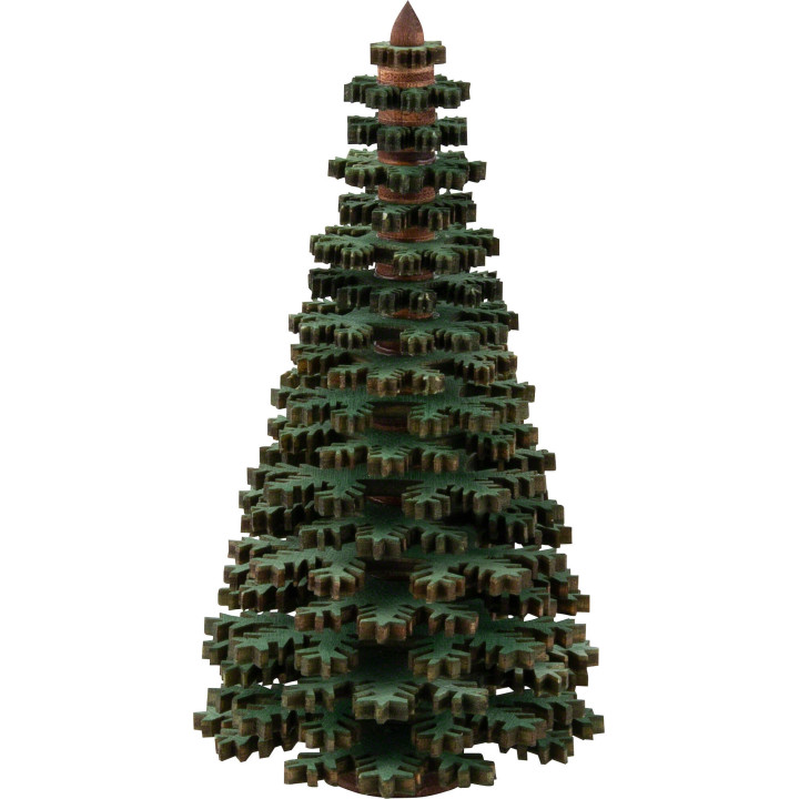 Layered Tree - Conifer Green - 10 cm / 3.9 inch