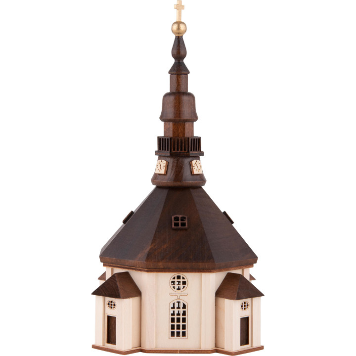 Lighted House - Seiffen Church - large - 23 cm / 9.1 inch