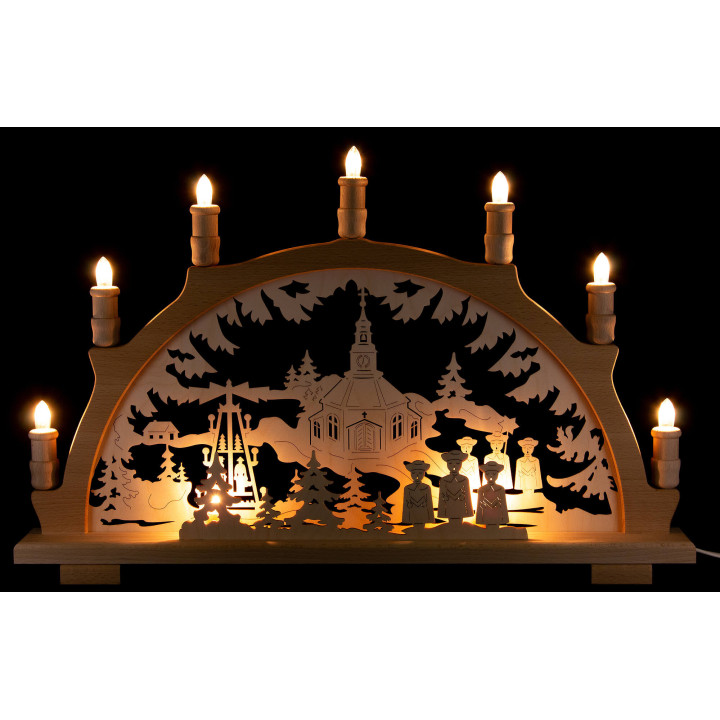Candle Arch - Seiffen Church - 57x38 cm / 22.4x15 inch