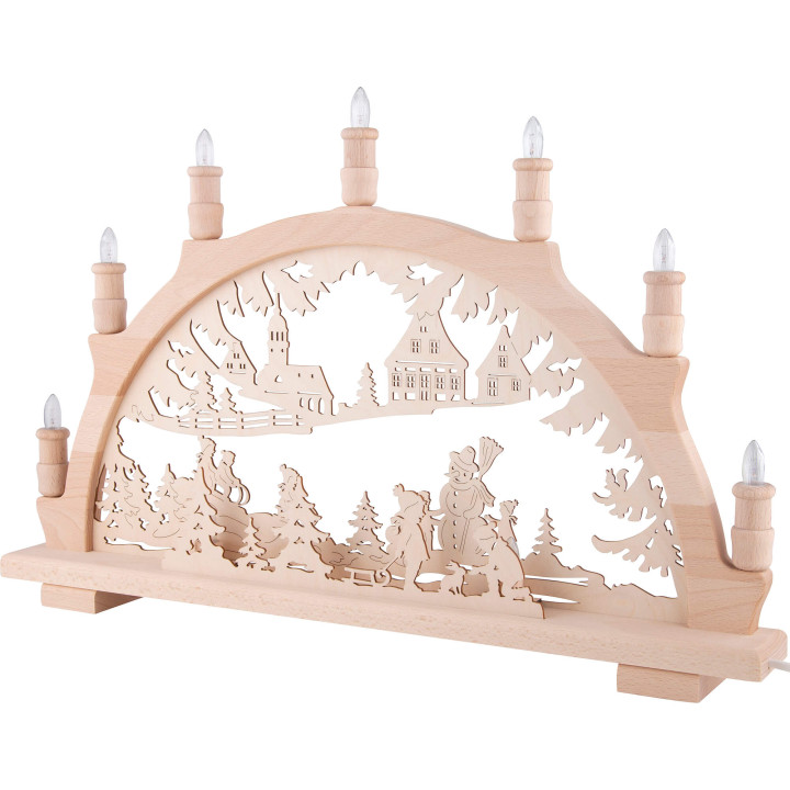 Candle Arch - Winter Children - 57x38 cm / 22.4x15 inch