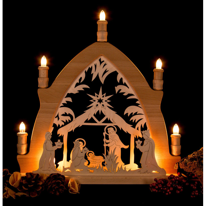 Candle Arch - Nativity - 41x42 cm / 16.1x16.5 inch