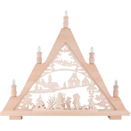 Light Triangle - Winter Children - 60x48 cm / 23.6x18.9 inch