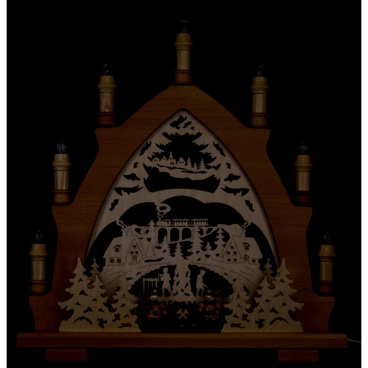 Candle Arch - Miners Ore Mountains - 43x45 cm / 16.9x17.7 inch