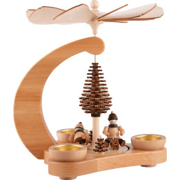 1-stöckige Pyramide Rodler mit Schichtenbaum - 25 cm