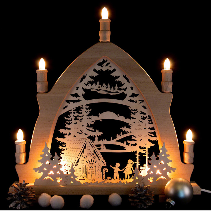 Candle Arch - Hansel and Gretel - 42x43 cm / 16.5x16.9 inch