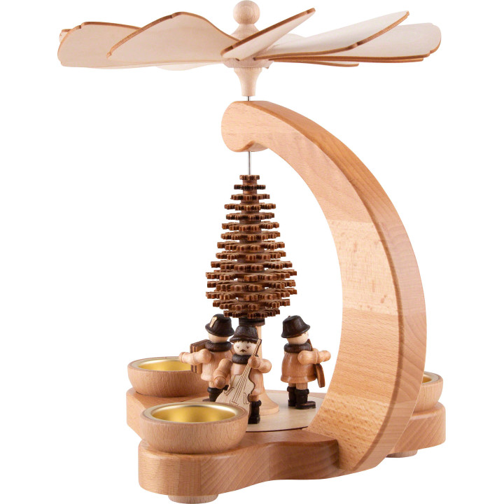 1-Tier Pyramid - Musicians with Layered Tree - 25 cm / 9.8 inch