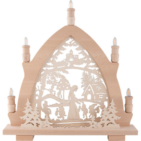 Candle Arch - Snow White - 42x43 cm / 16.5x16.9 inch