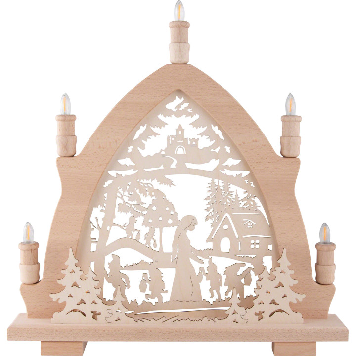 Candle Arch - Snow White - 42x43 cm / 16.5x16.9 inch