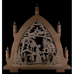 Candle Arch - Snow White - 42x43 cm / 16.5x16.9 inch