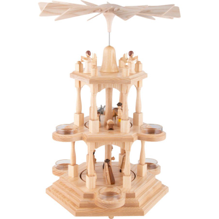 3-Tier Pyramid - Nativity - 41 cm / 16.1 inch
