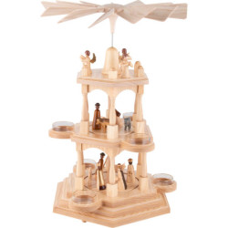 3-Tier Pyramid - Nativity - 41 cm / 16.1 inch