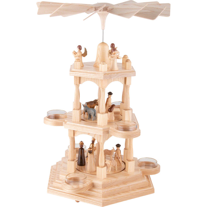 3-stöckige Pyramide Christi Geburt - 41 cm