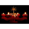 Candle Holder - Angels Red - 19 cm / 7.5 inch