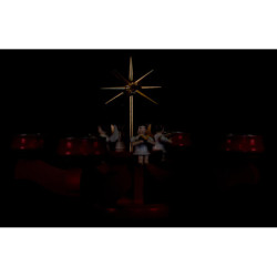 Candle Holder - Angels Red - 19 cm / 7.5 inch
