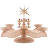 Adventsleuchter 4 stehende Engel natur - 26 cm