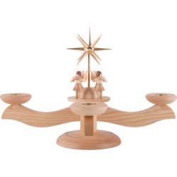 Candle Holder - 4 Angels Natural - 26 cm / 10.2 inch