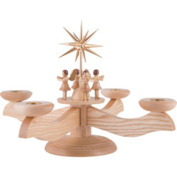 Candle Holder - 4 Angels Natural - 26 cm / 10.2 inch