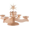 Adventsleuchter 4 stehende Engel natur - 26 cm