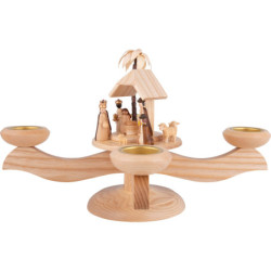Candle Holder - Nativity Natural - 20 cm / 7.9 inch