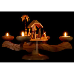Candle Holder - Nativity Natural - 20 cm / 7.9 inch