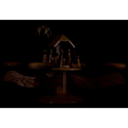 Candle Holder - Nativity Natural - 20 cm / 7.9 inch