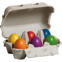 Eier, bunt im Karton - 15,2 cm