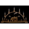 Schwibbogen Christi Geburt natur - 60x35 cm