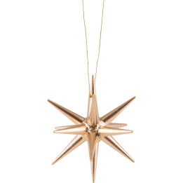 Tree Ornament - Christmas Star Gold - 7 cm / 2.8 inch