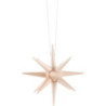 Christbaumschmuck Weihnachtsstern natur - 7 cm