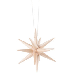 Tree Ornament - Christmas Star Natural - 7 cm / 2.8 inch