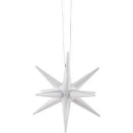 Tree Ornament - Christmas Star White - 7 cm / 2.8 inch
