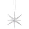 Christbaumschmuck Weihnachtsstern weiß - 7 cm