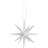 Christbaumschmuck Weihnachtsstern weiß - 7 cm