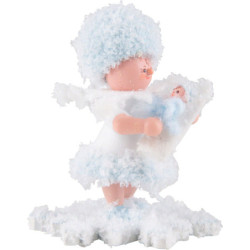 Schneeflöckchen mit Baby Junge - 5 cm