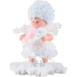 Schneeflöckchen mit Baby Mädchen - 5 cm