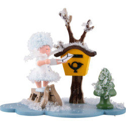 Snowflake with Mailbox - 10 cm / 3.9 inch