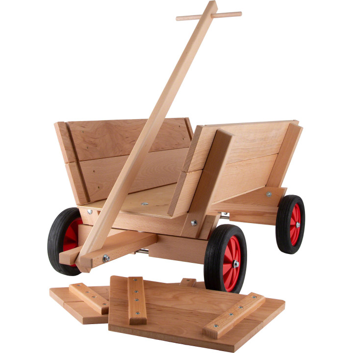 Handcart "Franz" - Medium - Natural - 36 cm / 14.2 inch