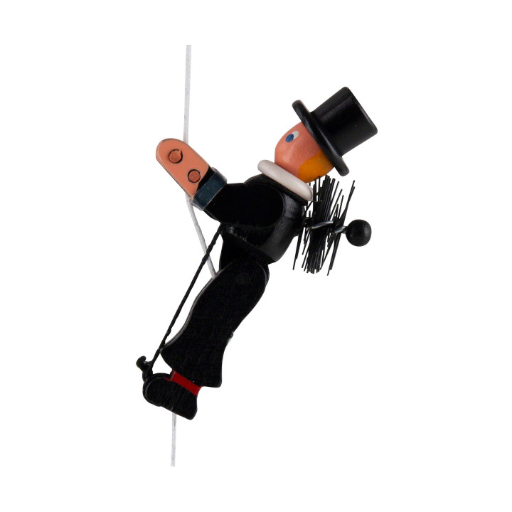 Kletterfigur Klettermax Schornsteinfeger mit Besen - 6,5 cm