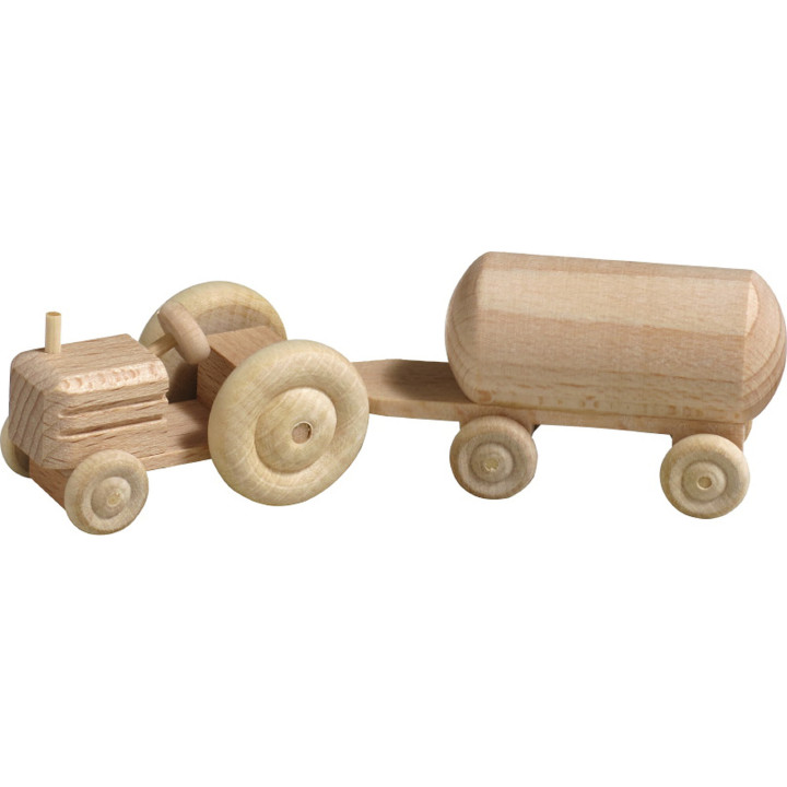 Tractor With Trailer, Natural