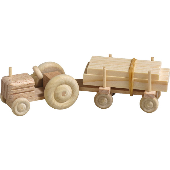 Traktor mit Anhänger, natur