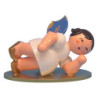 Angel Head Right - Blue Wings - Lying - 6 cm / 2,3 inch