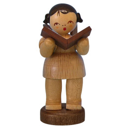 Angel with Book - Natural Colors - Standing - 6 cm / 2,3 inch