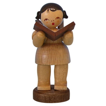 Angel with Book - Natural Colors - Standing - 6 cm / 2,3 inch