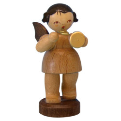 Angel with Trumpet - Natural Colors - Standing - 6 cm / 2,3 inch