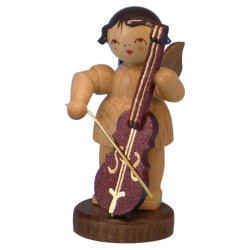 Engel mit Cello - natur - stehend - 6 cm