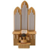 Angel with Organ - Natural Colors - 18,5 cm / 7.3 inch