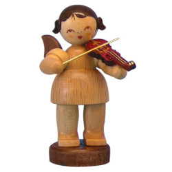 Engel mit Violine - natur - stehend - 6 cm